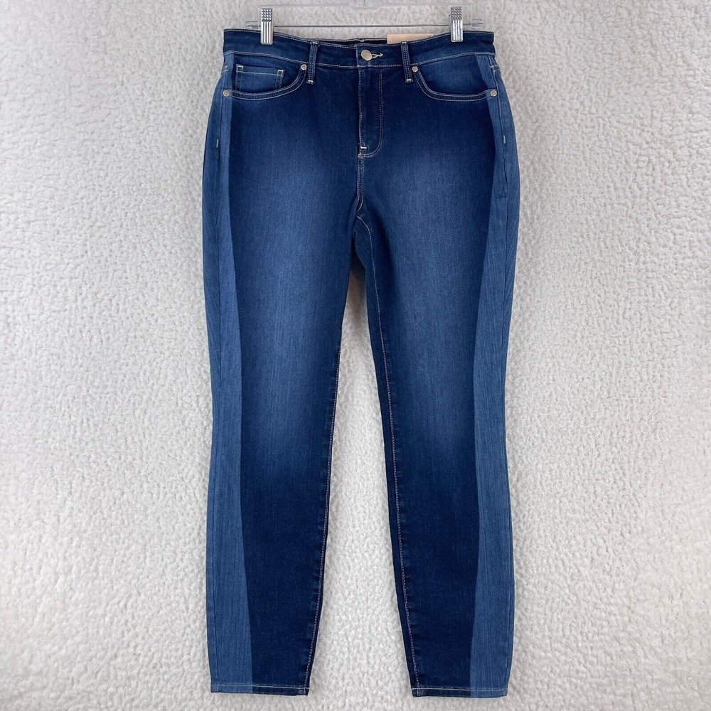 NYDJ Blue Denim Ami Skinny Leg Jeans Womens‎ Casual Mid-Rise Medium Wash Size 8